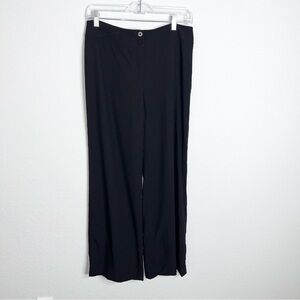 Armani Collezioni Pants Women’s size 8 Italy Palazzo Black Wide Leg Wool HH
